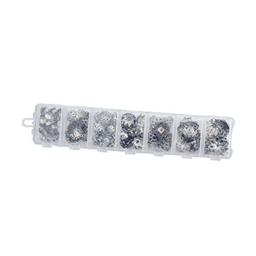 HAPINARY 1 Abstandsperlen Aus Metall Perlen-kits Pop-perlen Reize Schmuckzange Fundstücke Von Blumenschmuck Anhänger Für Die Schmuckherstellung Abstandsperlen Schmuck Armbänder Silver von HAPINARY