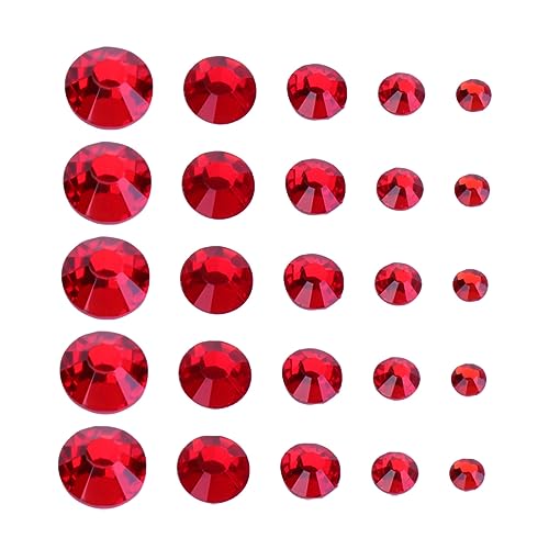 HAPINARY 1 Maniküre-diamant Rote Edelsteine Zehen Edelstein-nailart-aufkleber Nagel Zubehör Polieren Edelsteinverzierungen Männer Pediküre Werkzeug Nail-art-aufkleber von HAPINARY