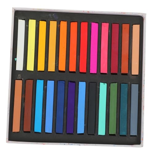 HAPINARY 1 Packung 24 Kreideabdeckung Farbige Pulverkreide flüssig Aquarellpapier abwaschbare Marker Aquarelle wachsmalstifte wasserlösliche Kreide Colorful von HAPINARY