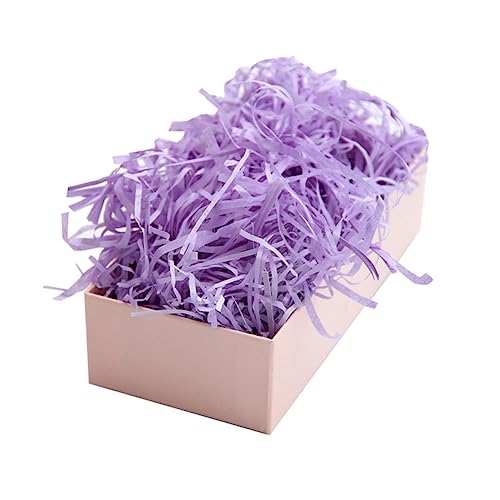 HAPINARY 1 Packung Bastfaden bastelmaterial bastel materialien party decoration geschenkpakete geschenkband Massengeschenk geschreddertes Papier für Bastpapier Bastfüllung Violett von HAPINARY