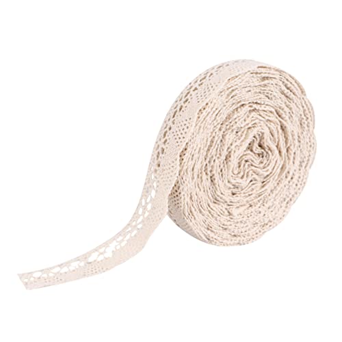 HAPINARY 1 Rolle 10 Yards Baumwoll Spitzenband Mit Spitzenbesatz Ideal Zum Nähen Basteln Und Dekorieren Von Kleidung Geschenken Und Wohnaccessoires Vielseitig Einsetzbar von HAPINARY