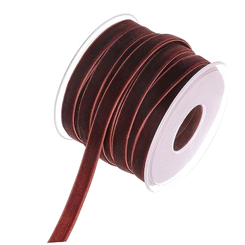 HAPINARY 1 Rolle 20 Geschenkverpackungsband Transparentes Faltenband Perlen Makramee-schnur Mesh Sackleinen Verdrahtetes Band Weißes Chiffonband Band Zum Verpacken Mini-bogen Bänder Coffee von HAPINARY