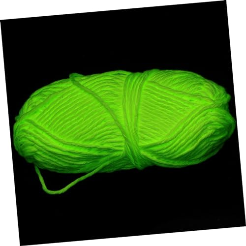 HAPINARY 1 Rolle Glühendes Garn Häkelgarn Garn Zum Häkeln Maschine Fälschung Neon Häkelset Samtgarn Kinderleicht Baumwollgarn Teppich Stich Stoff Einfädler Mini-garnstränge Jumbo Heimwerken von HAPINARY