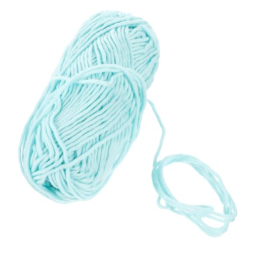 HAPINARY 1 Rolle Glühendes Garn Stickgarne Maschine Fäden Bausatz Kette Plüsch handlocher handmade Household DIY yarn Weaving yarn Crochet yarn Strickgarn für den Haushalt Häkelgarn Blue von HAPINARY