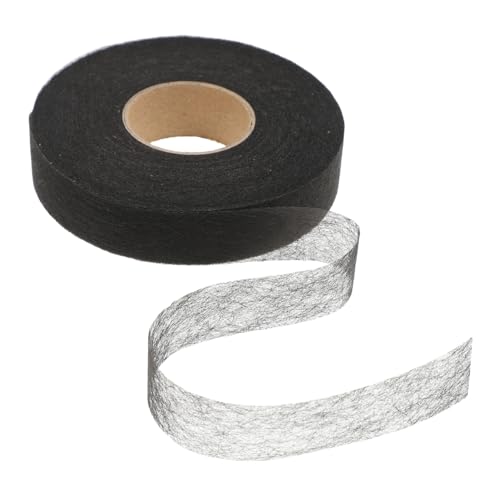 HAPINARY 1 Rolle Klebeband Zum Saumnähen Von Stoff Bastelbedarf Saumbänder Zum Fixieren Von Stoffen Bekleidungszubehör Saumbänder Für Kleidung Klebeband Zum Säumen Von Hosen Black Vlies von HAPINARY