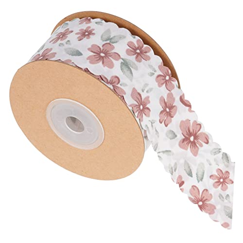 HAPINARY 1 Rolle Kleines Blumenband seidenband ribbon festival bänder Festival-Geschenkband praktisches Bastelband Paketband für den täglichen Gebrauch schneidbares Paketband Polyester Weiß von HAPINARY