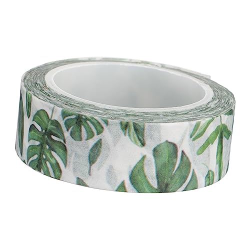 HAPINARY 1 Rolle Monstera-Blatt-Klebeband Streifen Spender grünes Band für Blumen Party geschenkverpackung verpackung Klebebänder für Notizbücher DIY-Bänder Papier Klebeband Green von HAPINARY