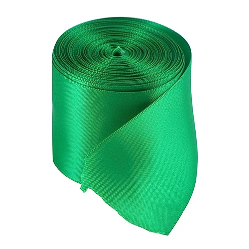 HAPINARY 1 Rolle Partydekoration Handwerk Mini-bogen Wickelband Funkeln Satinband Band Zum Verpacken Haarbänder Jacquard Geflochten Rotes Band Blaues Band Sackleinenband Girlande Green von HAPINARY