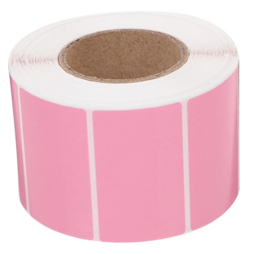 HAPINARY 1 Rolle Preisaufkleber Adressetiketten Aufkleber für Namensschilder Thermoetikettenpapier namensaufkleber aufkleberpapier preisschild Express-Etiketten selbstklebendes Etikett Rosa von HAPINARY