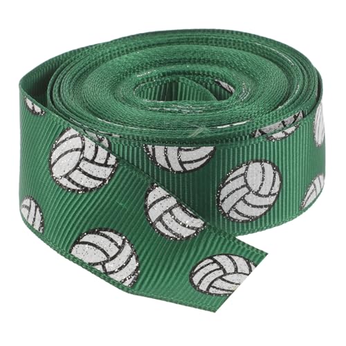 HAPINARY 1 Rolle Volleyballband Spitze Band Zum Verpacken Hochzeit Sackleinenband Dekoratives Band Blaues Band Bogen Bänder Zum Basteln Rosa Schleife Krawatten Gold Rot Polyester Dark Green von HAPINARY