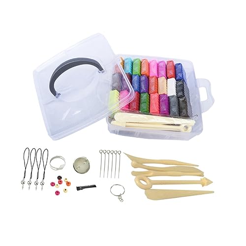 HAPINARY 1 Satz 24 Polymer-Ton-Set für Modelliermasse-Kit Zubehör aus Ton Ofen backen Ton von HAPINARY