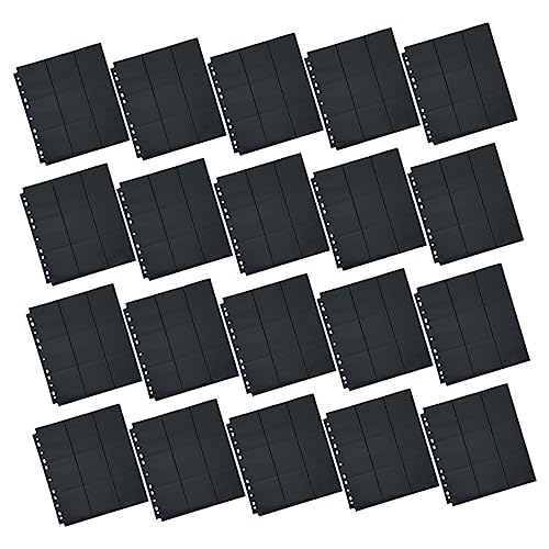 HAPINARY 1 Satz Kartenordner card sleeves karten sleeves Kartenkiste Kartenablage Kartenkoffer Spiel Beschützer strapazierfähige Kartenschutzhülle Büromappen Ordner sammeln Schulmappe Black von HAPINARY