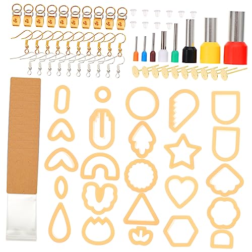 HAPINARY 1 Satz Tonschneider Halskette Anhänger Runden Set Zur Herstellung Von Ohrringen Perle Kit Zur Schmuckherstellung Edelsteine Tonwerkzeuge Formen Bausatz Armbänder Orange Plastik von HAPINARY