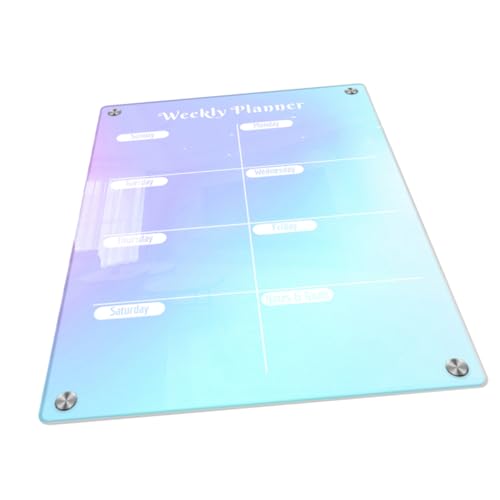 HAPINARY 1 Satz Trockener Löschbrett Magnetischer Notizblock Für Den Kühlschrank Magnete Kalender Für Den Kühlschrank Kalendertafel Trocken Abwischbar Kühlschrankmagnete Planungstafel Acryl von HAPINARY