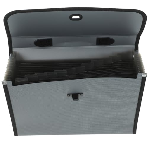 HAPINARY 1 Satz dateimanager dokumente organizer Vertikaler Datei-Organizer dokumentenmappen Etikett Datei-Organizer mit großer Kapazität Dateitasche Dokument-Organizer-Ordner Plastik Grey von HAPINARY