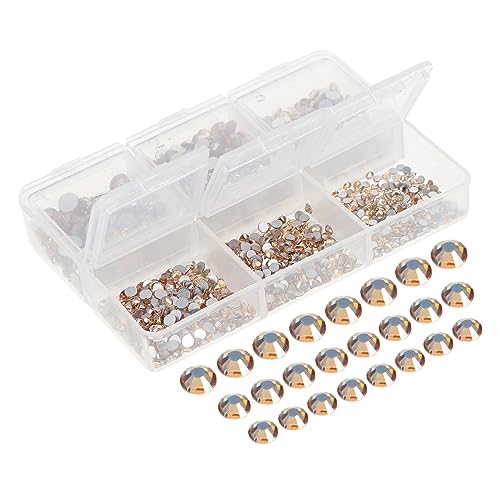 HAPINARY 1 Schachtel Flache Strass Accessoires, Strasssteine ​​Zum Basteln, Flatback Strasssteine, Flatback Strasssteine ​​Für Nailart, DIY Maniküre Schmuck, DIY Nagel Charms, Maniküre von HAPINARY