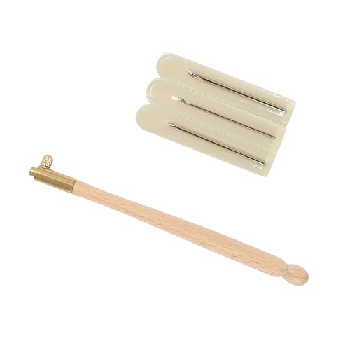 HAPINARY 1 Set DIY Sticknadeln Zubehör Set Für Handarbeit Inklusive Anti Rutsch Griff Und Drei Nadeln Ideales Werkzeug Für Anfänger Im Bereich Stickerei Und Basteln von HAPINARY