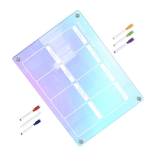 HAPINARY 1 Set Handgeschriebene Notiztafel Aufkleber Liste Kühlschrank Trocken Abwischbare Tafel Notizen Magnetische Tafel Für Kühlschränke Radiergummi Trocken Abwischbare Marker von HAPINARY