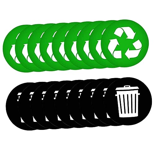 HAPINARY 1 Set Selbstklebende Recycling Aufkleber Aus Pvc, Recycling Etiketten Für Mülleimer, Müllklassifizierungs Schilderaufkleber, Müllaufkleber, Mülleimer Aufkleber, Mülleimer von HAPINARY