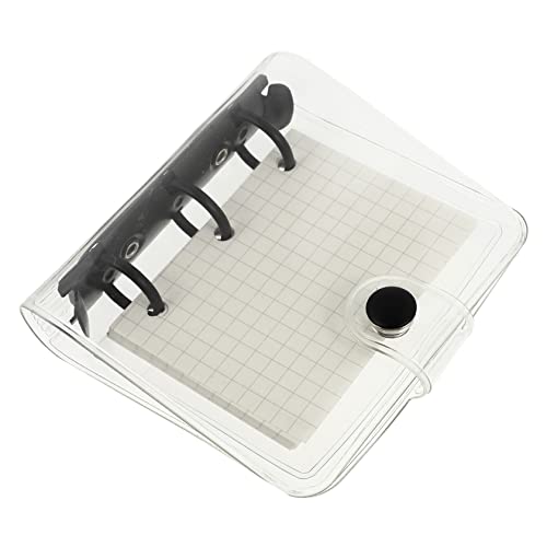 HAPINARY 1 Set Transparent Pvc Note Pad Drei Löcher Spule Hinweis Buchspule Handbuch von HAPINARY