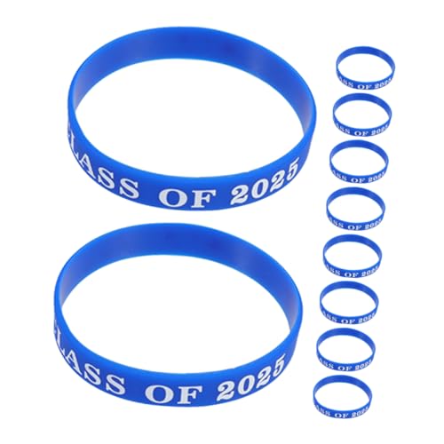 HAPINARY 10 Stk Armbänder Für Die Abschlussfeier Blaue Freundschaftsarmbänder in Loser Schüttung Individuelles Armband Armbänder Für Vierte Juli Zubehör Silikonarmband Blue Kieselgel von HAPINARY