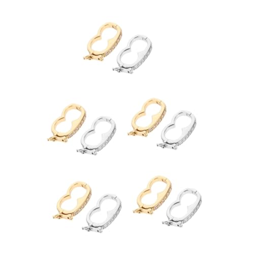 HAPINARY 10 Stück Perlenschnallen Für Schmuckhalsketten, Perlenverkürzer, Verschlüsse Für Schmuck, Halskettenschnallen, Armbandverschlüsse, Schmuckverbindungsschnallen, Werkzeug Zur von HAPINARY