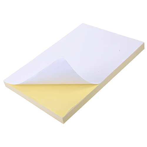 HAPINARY 100 Blatt Bedruckbare Aufkleber Aus Kraftpapier Selbstklebende Etiketten Für Tintenstrahldrucker Ideal Zum Beschriften Und Gestalten Von Individuellen Aufklebern von HAPINARY