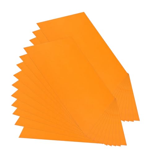 HAPINARY 100 Blatt Farbdruckpapier Bastelpapier Kartonpapier Papierstreifen Origamipapier für Pastellpapier druckerpapier papierbasteln dickeres Faltpapier Origami-Papiermasse Orange von HAPINARY