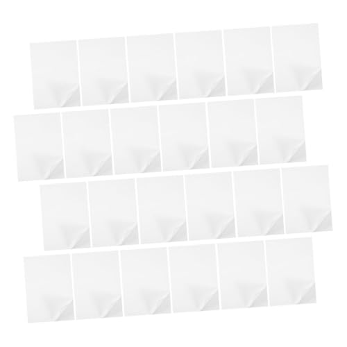 HAPINARY 100 Blatt Mattes Schreibpapier, Mattes Stickerpapier, Drucker Stickerpapier, Blanko Stickerdruckpapier, Klebepapier, Weißes Stickerpapier, Schreibpapier, Selbstklebendes von HAPINARY