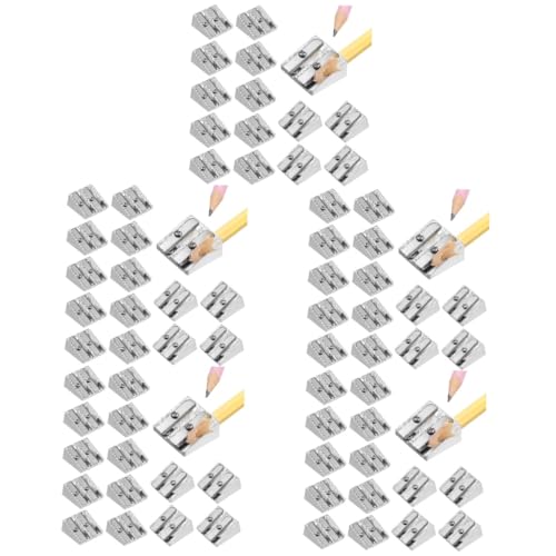 HAPINARY 100 Stk Bleistiftspitzer aus Aluminiumlegierung Bleistiftspitzer Magnesium schärfer Taschenbleistiftspitzer tragbar Büro-Bleistiftspitzer Anleitung zum Mini-Bleistiftspitzer von HAPINARY