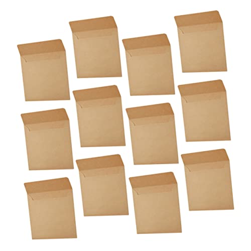 HAPINARY 100st Kraft-umschlag Leere Karten Klein Karteikarten Winzig Schachteln Zum Verpacken Bausätze Mini Poly-mailer Pakete Karten Und Umschläge Kartenumschläge Khaki Papier von HAPINARY