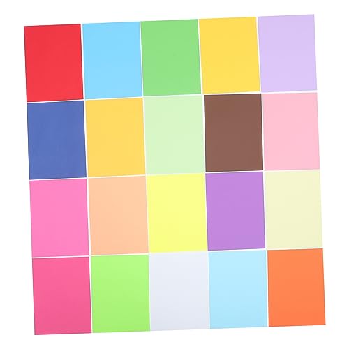 HAPINARY 100st Origami Zeichenpapier Farbiges Papier Diy-papier Farbdruckerpapier Band Baupapier Verschiedene Farben Neon-kopierpapier Karton 8,5 x 11 Faltpapier Selber Machen von HAPINARY