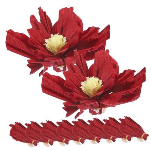 HAPINARY 10St Blumenstrauß aus Krepppapier Künstliche Tulpen für draußen Künstliche Blumen für den Außenbereich künstliche blüten artificial Geburtstagsfeier Papierblumen schmückt von HAPINARY