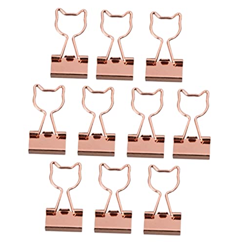 HAPINARY 10St Büroordner clipboard büroorganisation metallklammern metall büro zubehör Schulmappenclip Geldscheinklammern Heftklammern aus Metall Binder Büroklammern Rose Gold von HAPINARY