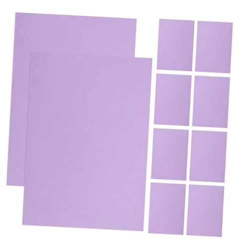 HAPINARY 10St Kartenvorrat kartenpapier papier für karten hartes Papier Konstruktionspapier farbiger Karton farbige Pappe buntes Kartonpapier farbiger Halloween-Karton Farbkarton Violett von HAPINARY