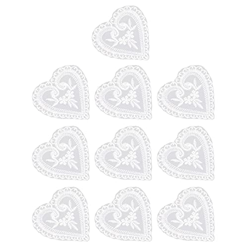 HAPINARY 10St Kleidung Stifte Zubehör Nadelkissen zum Nähen Schneiderei Verzierungen schuhreparatur apfelding Geschenkideen accesories Bügeln Kleideraufnäher Patch aufnähen Organza Weiß von HAPINARY