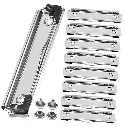 HAPINARY 10er Set Montierbare Klemmbrett Clips Aus Hartfaserplatte Robuste Metallklammern Mit Nägeln Für Büro Schule Und Klassenzimmer Vielseitige Clipboard Clips Für Dokumente von HAPINARY