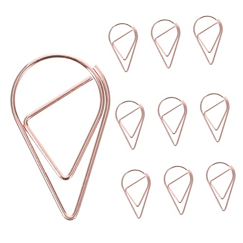 HAPINARY 10st Büroklammer Die Büroeinrichtung Hochleistungsklammern Bretter Drücken Markierungen Push-pin-clips Brads-papierbefestigungen Bulldoggenklammern Mittel Stahldraht Rose Gold von HAPINARY