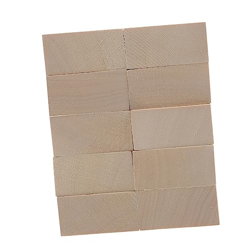 HAPINARY 10st Geschnitztes Holz Leerzeichen Herstellung Sperrholzplatte Spanplatte Bretter Planke Schnitzen Block Schnitzblöcke Hartholz Holz Diy Material Unfertige Holzblöcke Linde von HAPINARY