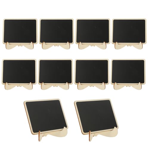 HAPINARY 10st Kleine Pvc-tafel Whiteboard Planke Kreidemarker Zeichen Kleine Tafel Spanplatte Message Board Etiketten Kreidetafeln Süße Tafel Klemmbretter Mini-kreidetafel-clips Black von HAPINARY