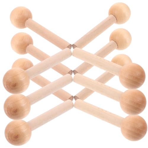 HAPINARY 10st Streichholz-lochbrett Dübel Geriffelt Anbindung Heringe Wand-organizer- Stifte Eine Armatur Shaker-peg-rack Haken Pegdolls Aufhänger Für Stecktafel Stange Hölzern von HAPINARY