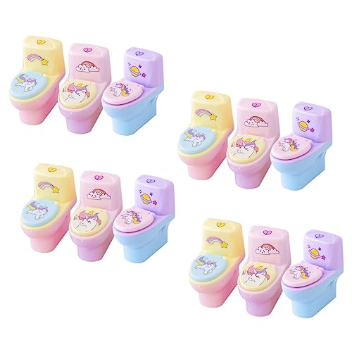 HAPINARY 12St Kinderbedarf briefpapier stationery Hand pencil sharpener pencil sharpener Bleistift Halter kleiner Handschärfer entzückender Kinderspitzer Stahl von HAPINARY