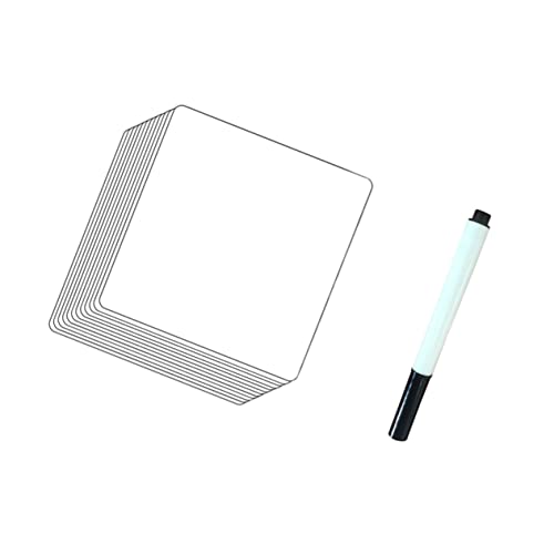 HAPINARY 12 Stücke Abwischbare Whiteboard Aufkleber Trocken Abwischbare Haftnotizen Wiederverwendbar Abnehmbar Inkl Wasserlöslichem Folienstift von HAPINARY