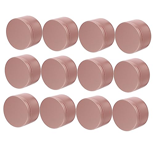 HAPINARY 12st Kerzenglas Teelicht Gel Kleine Teedose Kerze Aus Sojawachs Diffusoren Diy Kerzengläser Aufbewahrungsdose Für Kerzen Runde Zur Kerzenherstellung Rosa Aluminium von HAPINARY