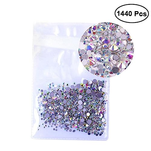 HAPINARY 1440 Stk Kunstzubehör Strass acrylic nails acryl nails bastelzeug verkleidung bastelst Nageldekorationen für Nagelkunst Nagelschmuck Nailart-Strasssteine Nagel Kunst Dekoration von HAPINARY