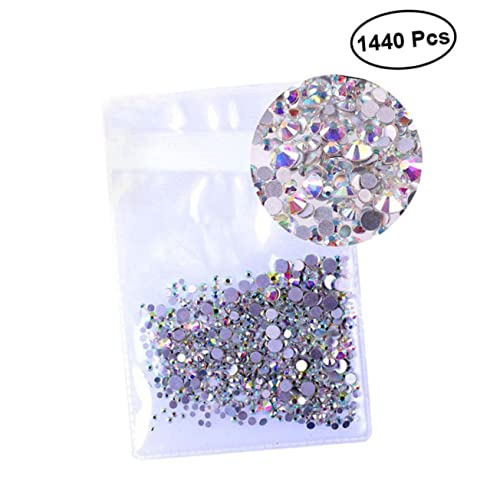 HAPINARY 1440 Stk Kunstzubehör Strass nagel edelsteine ​​strass Strasssteine ​​für Nägel Nagel Strass acrylic nails scheckheft Nailart-Strasssteine Nail Art Dekoration Strasssteine Colorful von HAPINARY