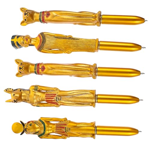 HAPINARY 15 Stk Kugelschreiber Textmarker ägyptische Sammlerstücke ägyptische pharaofigur Ägypten Schlüsselanhänger Tintenroller Stifte in ägyptischer Form ägyptische pharaonenstatue von HAPINARY