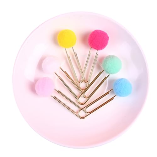 HAPINARY 18 Stk Lesezeichen Candy Color Paper Clips Creative Bookmark Paper Clips Student Notes Paper Clips Office Paper Clips Documents Organizer Paper Clips Büroklammern süße Bürovorräte von HAPINARY