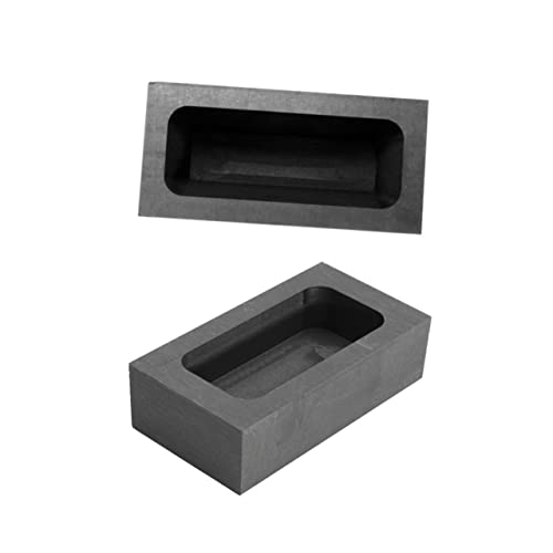 HAPINARY 1Stk Nichteisenmetallform Gussform aus Zink Graphitofen Barrenformen Graphitform für Schmelzguss Graphitgussform für Metall Gießform schmelzen Veredelung von Schrott Black von HAPINARY