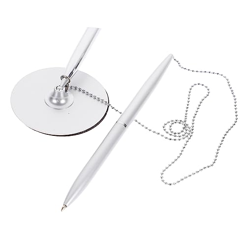 HAPINARY 1Stk Stift unterschreiben Büro Kette Punkt goldener stifthalter für den schreibtisch Produkt sign pen metall kugelschreiber Counter-Service-Stift Kugelschreiber Schreibwaren Silver von HAPINARY